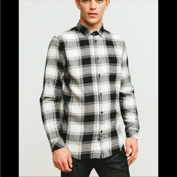 Rails Black Plaid Justin Pocket Shirt Large - Picture 12 of 12